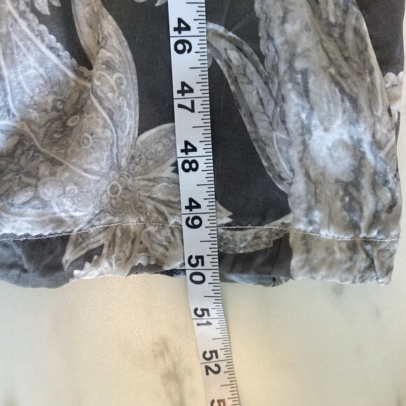 Soft Surroundings Boho Paisley Floral Column Maxi Dress Grey Medium Whimsigoth - Picture 14 of 14